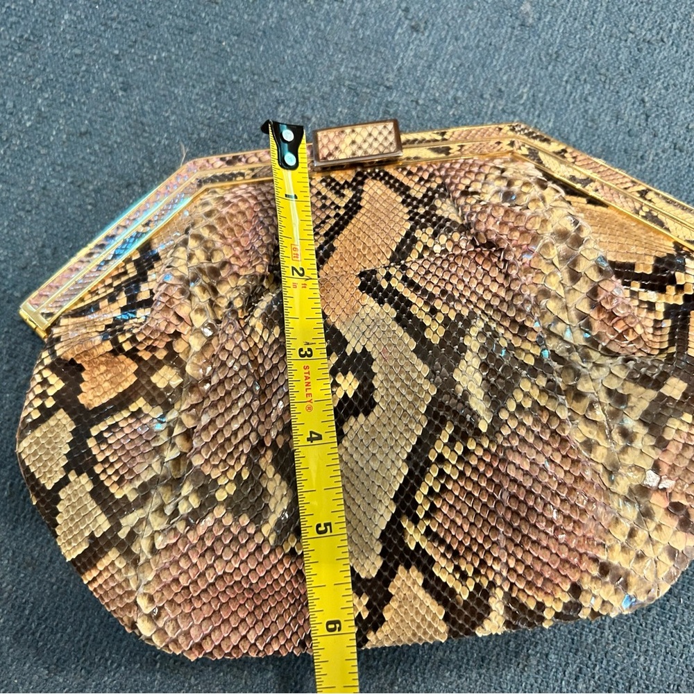 Exquisite Vintage Python Clutch - Picture 3 of 8